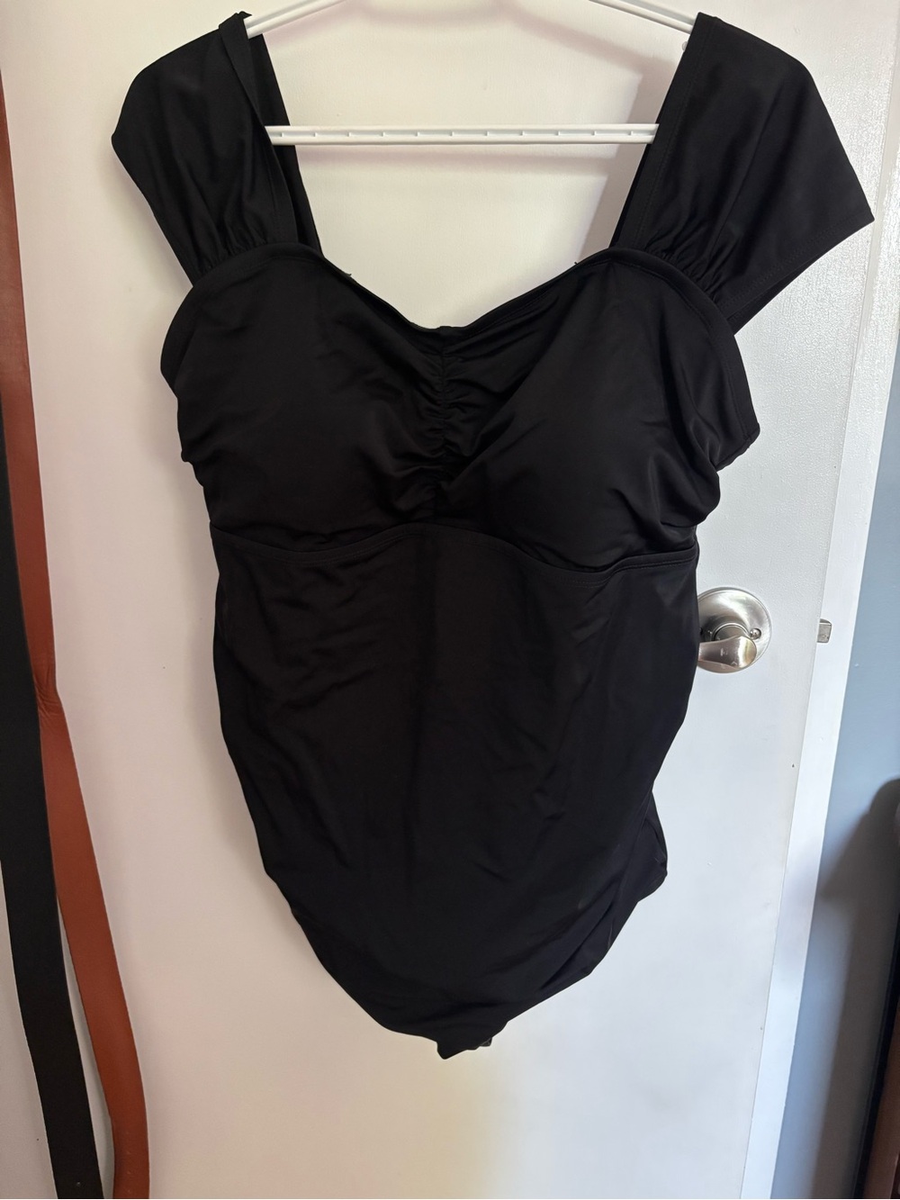 torrid Black One-Piece Swimsuit with Wide Straps